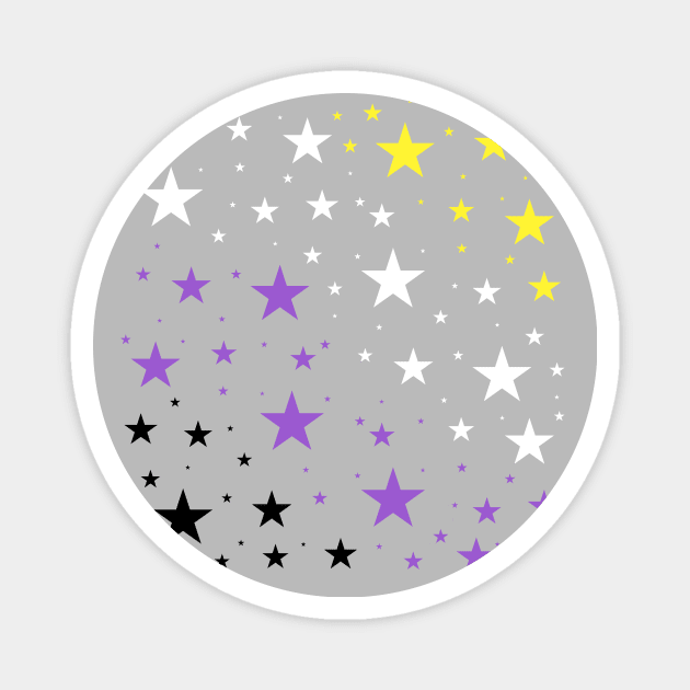 Enby Stars Magnet by anomalyalice